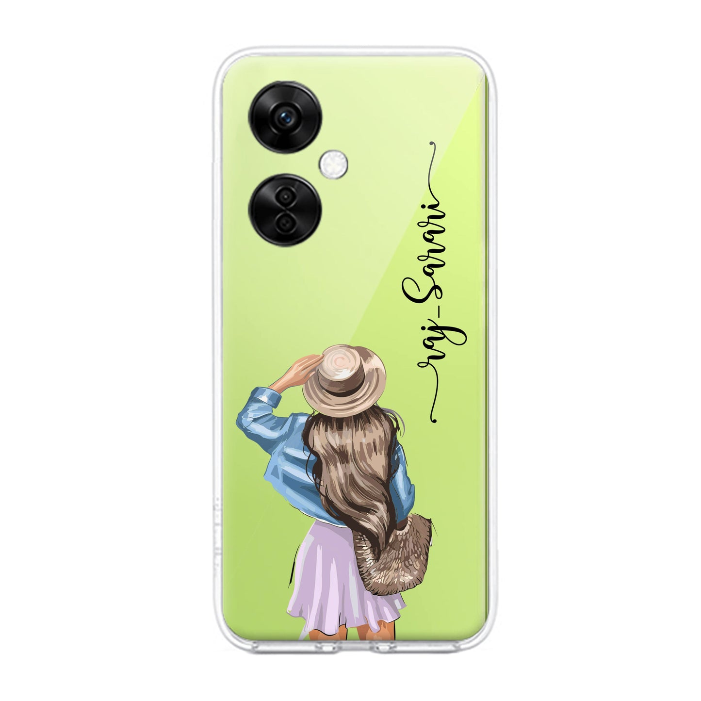 Girl With Hat Customize Transparent Silicon Case For OnePlus ShopOnCliQ