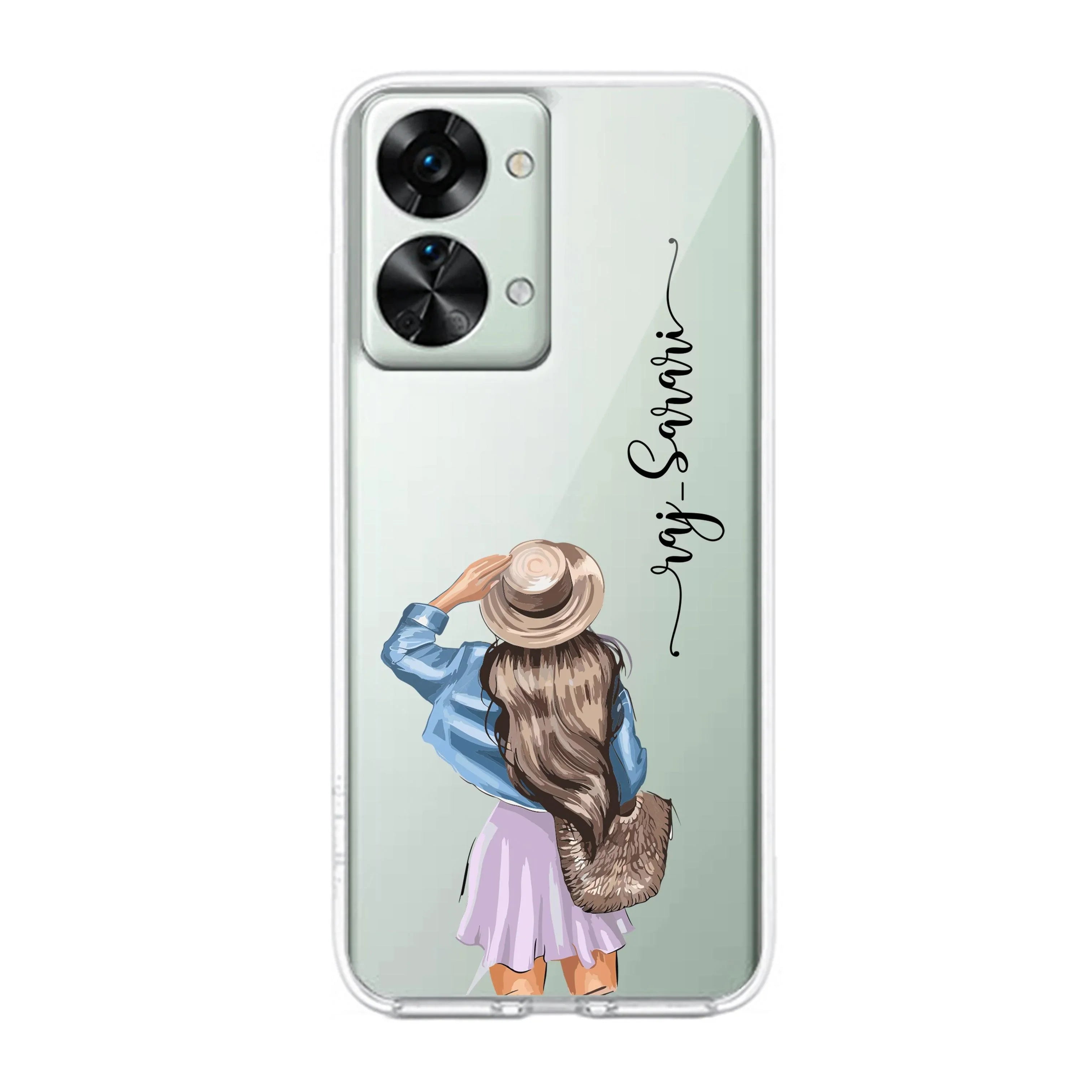 Girl With Hat Customize Transparent Silicon Case For OnePlus - ShopOnCliQ