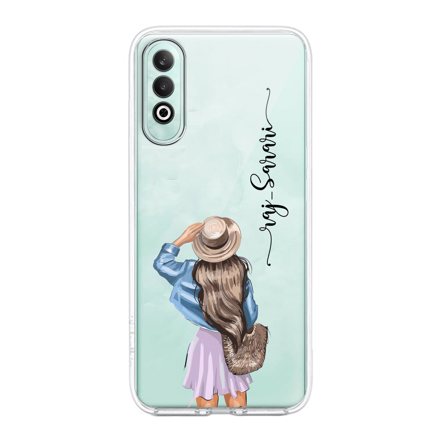 Girl With Hat Customize Transparent Silicon Case For OnePlus ShopOnCliQ