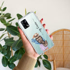 Girl With Hat Customize Transparent Silicon Case For Oppo F19 Pro