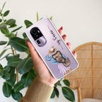 Girl With Hat Customize Transparent Silicon Case For Oppo Reno 8T 5G