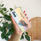 Girl With Hat Customize Transparent Silicon Case For Oppo Reno 5 Pro