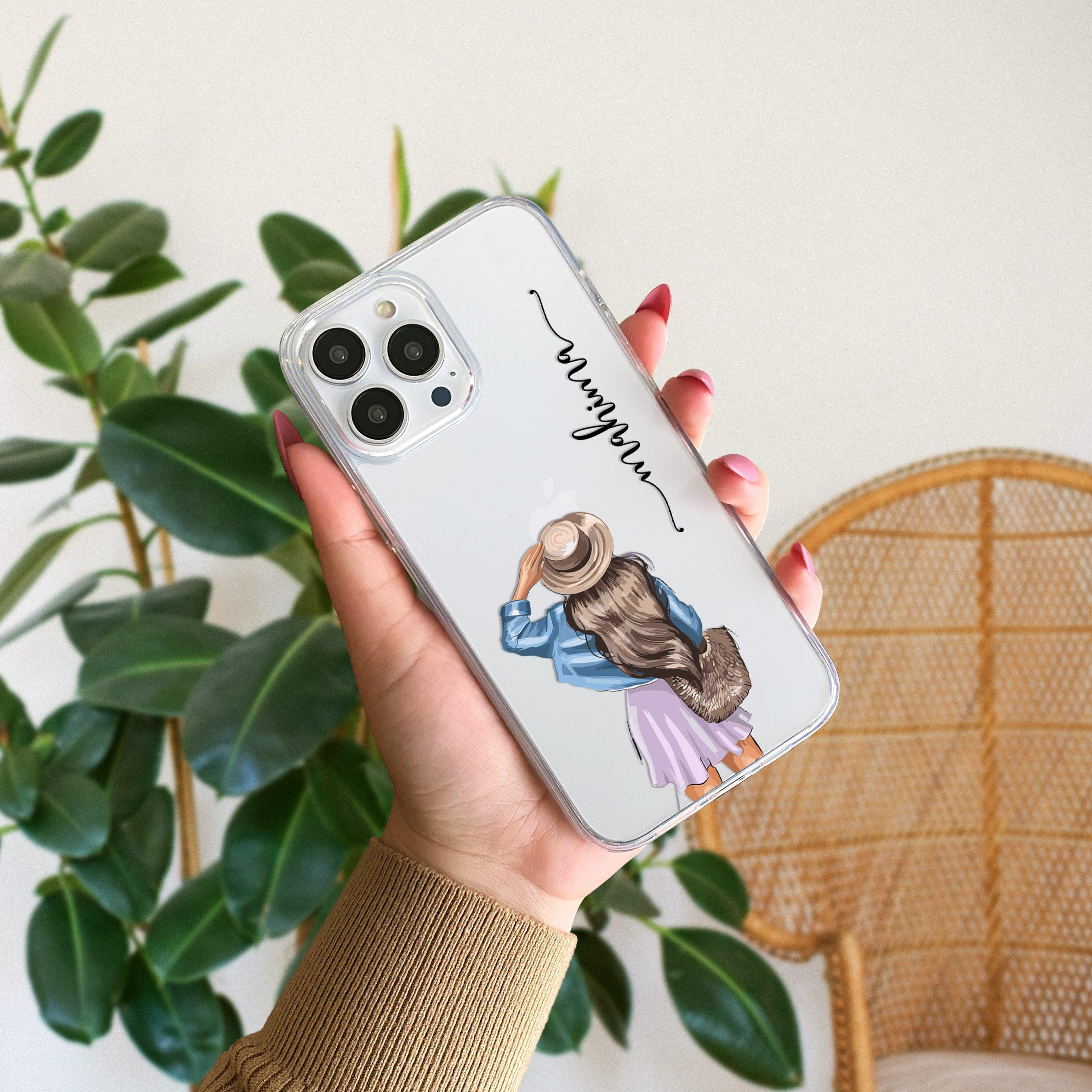 Girl With Hat Customize Transparent Silicon Case For Realme/Narzo