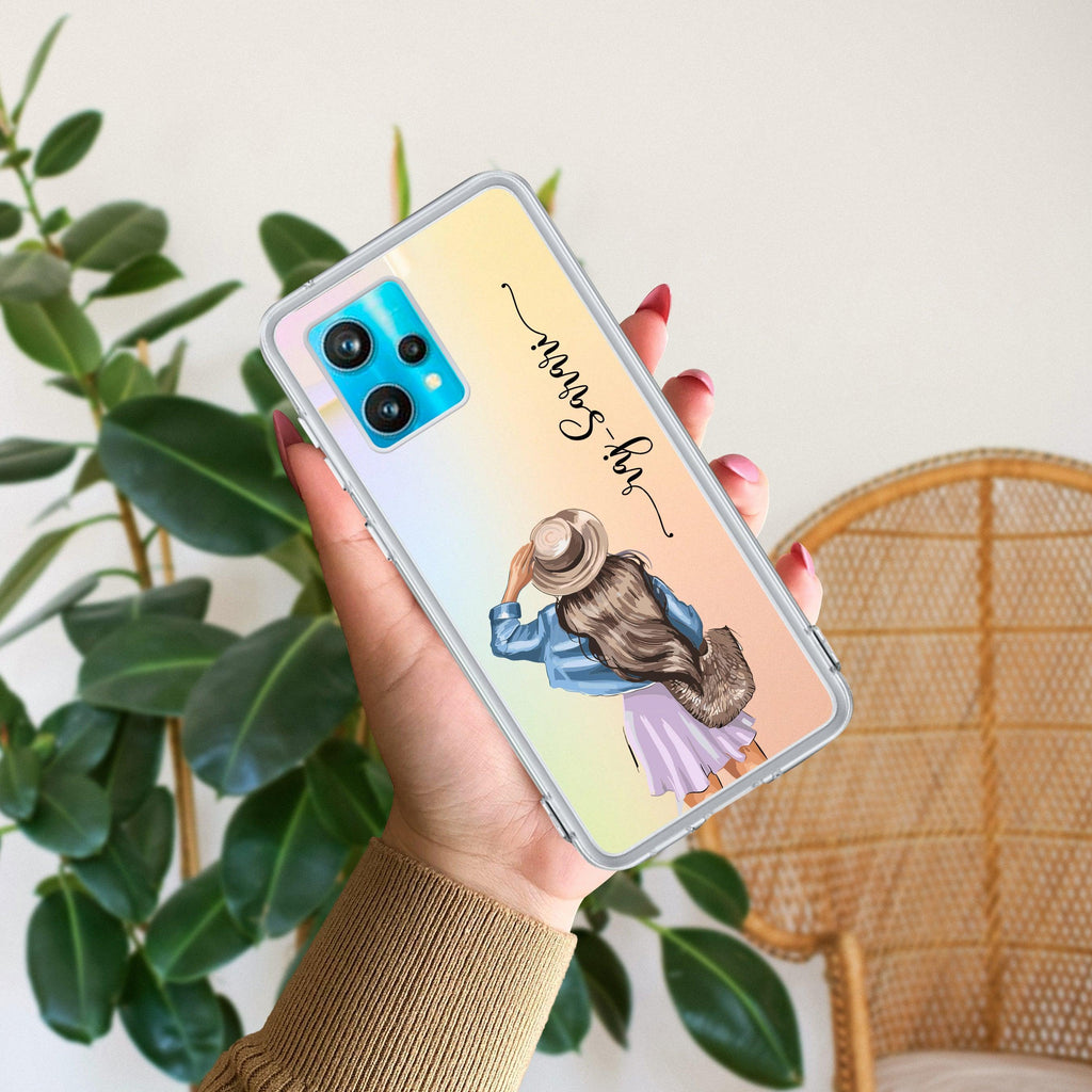 Girl With Hat Customize Anti Yelllow Case For Realme 9 Pro 5G