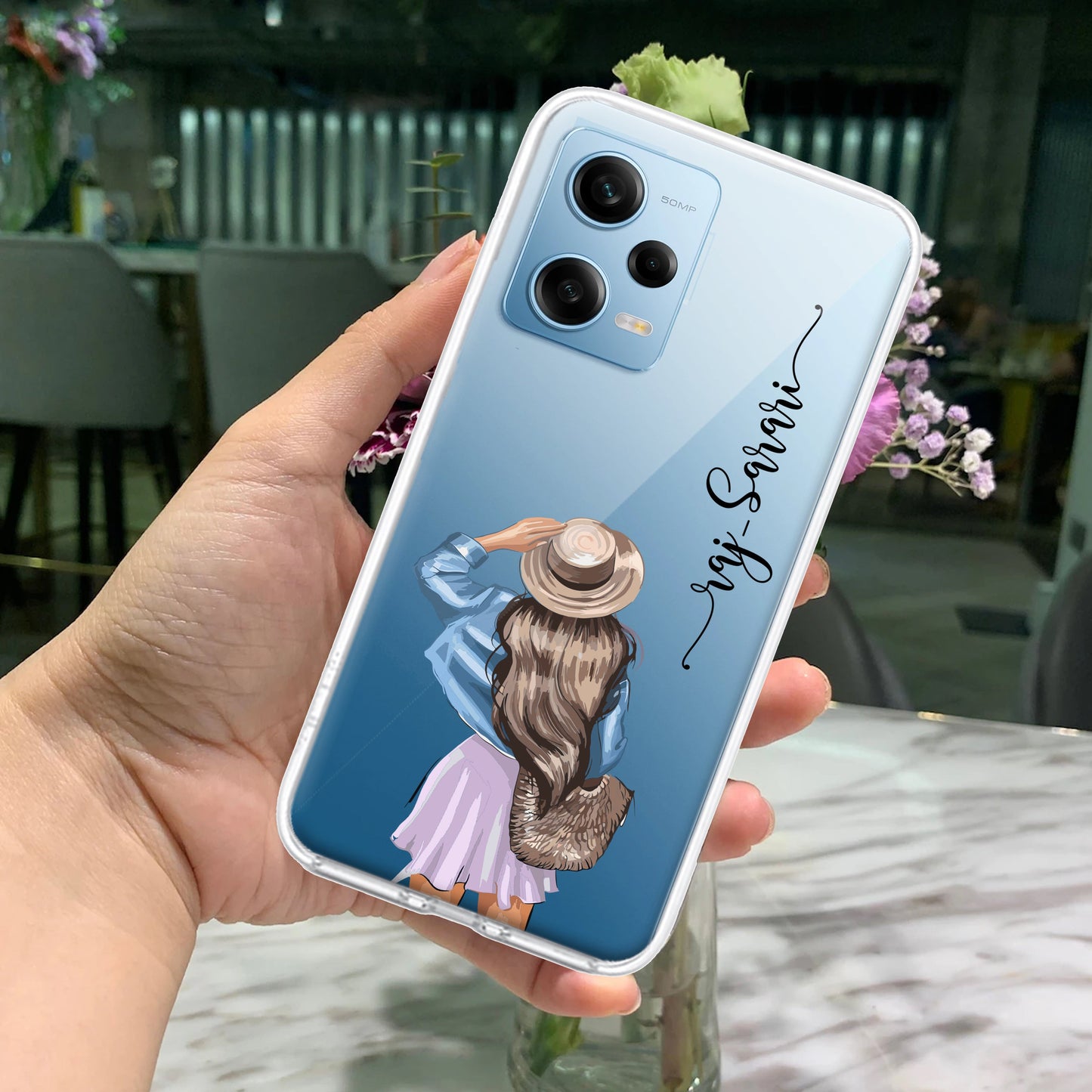 Girl With Hat Customize Transparent Silicon Case For Redmi/Xiaomi ShopOnCliQ