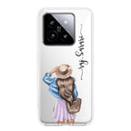 Girl With Hat Customize Transparent Silicon Case For Redmi Note 13 5G