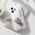 Girl With Hat Customize Transparent Silicon Case For Redmi A5 4G