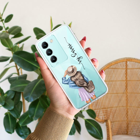 Girl With Hat Customize Transparent Silicon Case For Vivo ShopOnCliQ