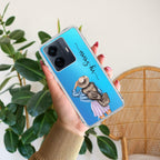 Girl With Hat Customize Transparent Silicon Case For Vivo T1 44W