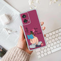 Girl with Book Customize Anti Yellow Case For Motorola G85 5G