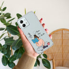 Girl with Book Customize Transparent Silicon Case For Motorola