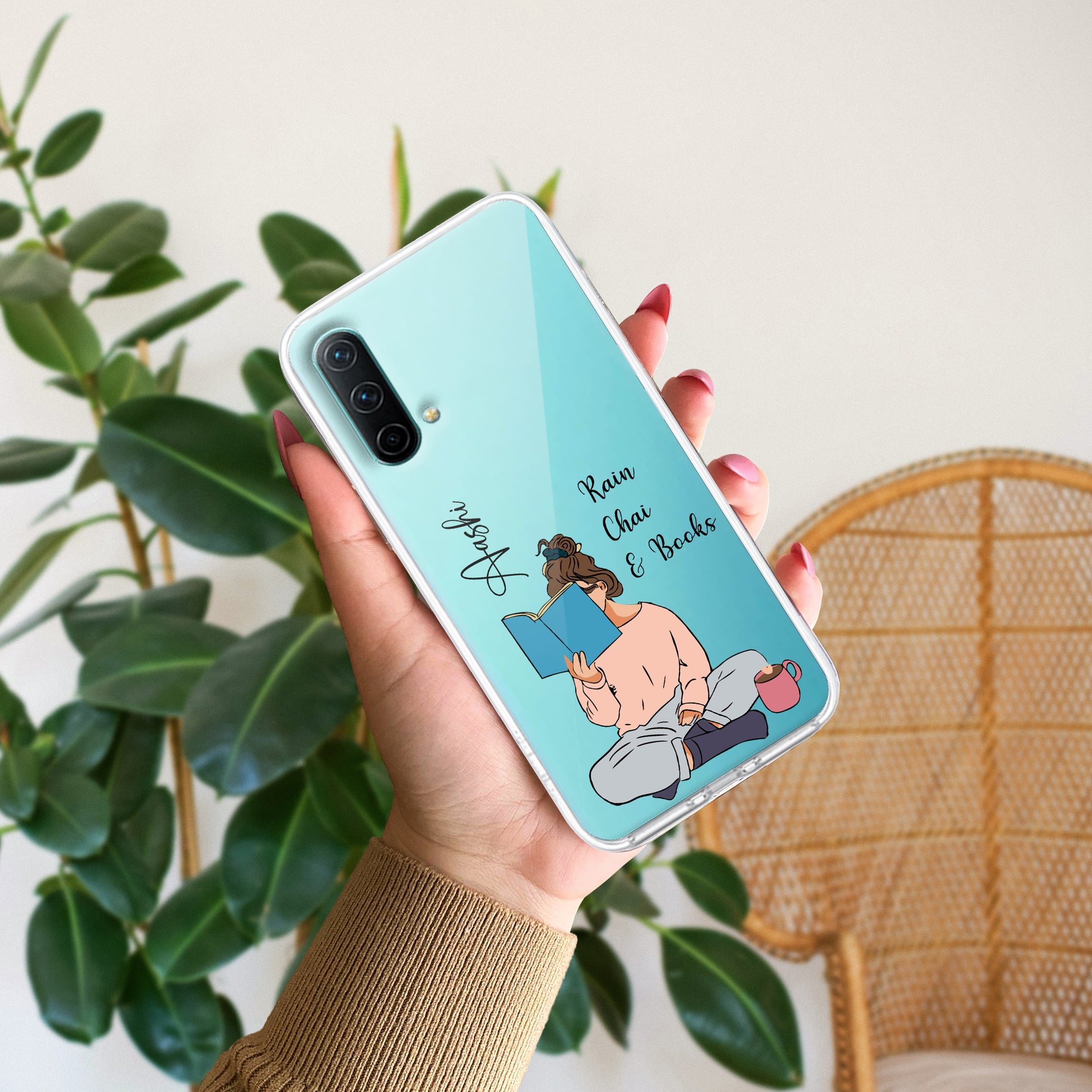 Girl with Book Customize Transparent Silicon Case For OnePlus ShopOnCliQ