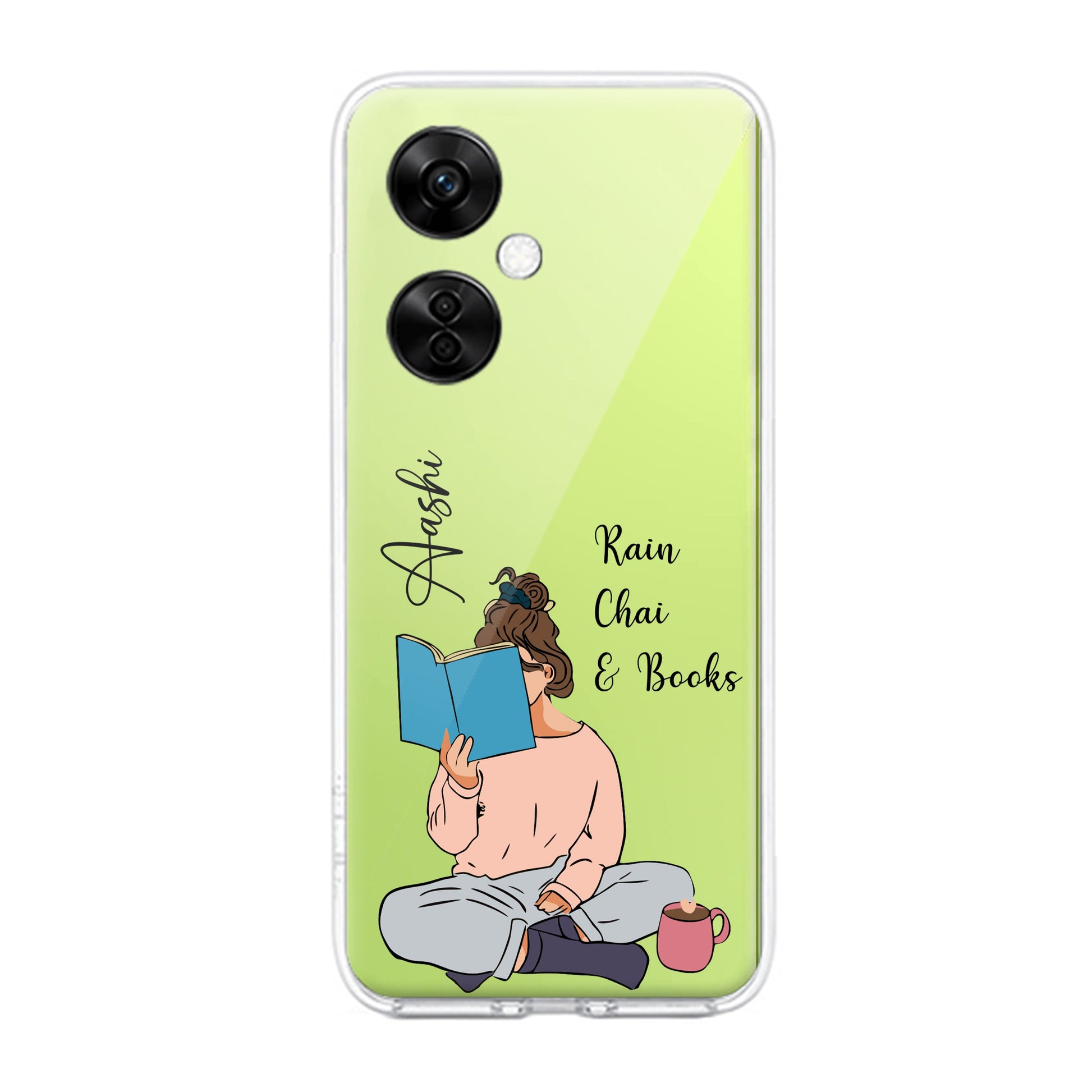 Girl with Book Customize Transparent Silicon Case For OnePlus ShopOnCliQ