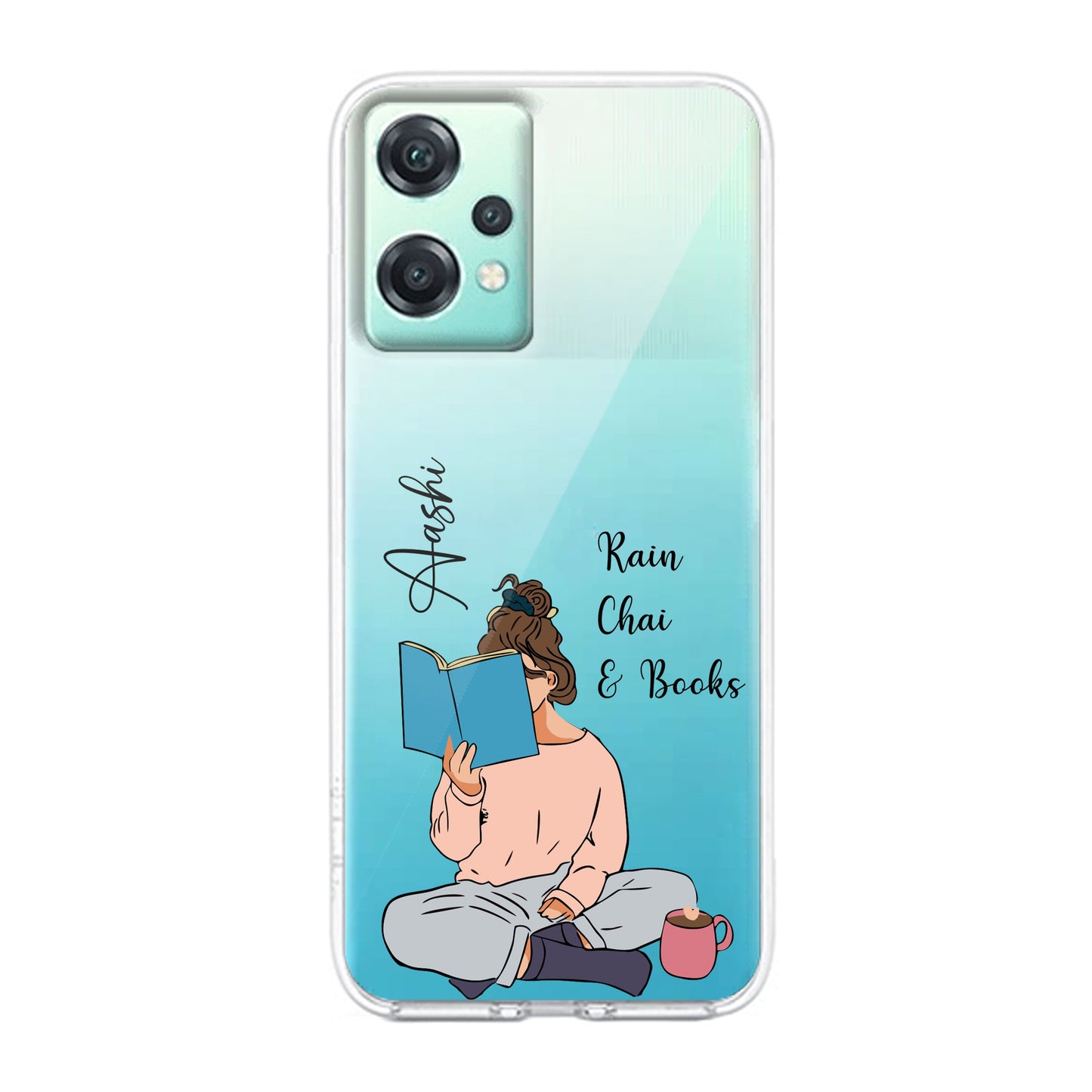 Girl with Book Customize Transparent Silicon Case For OnePlus ShopOnCliQ