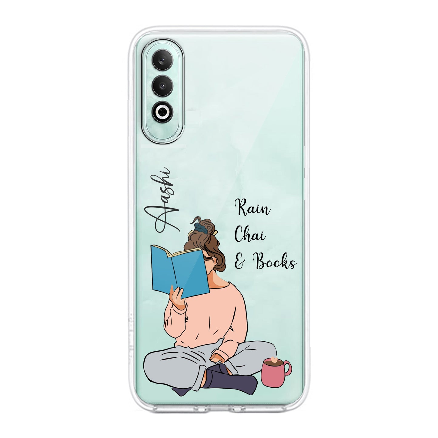 Girl with Book Customize Transparent Silicon Case For OnePlus ShopOnCliQ