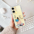 Girl with Book Customize Anti Yellow Case For Oppo A59 5G