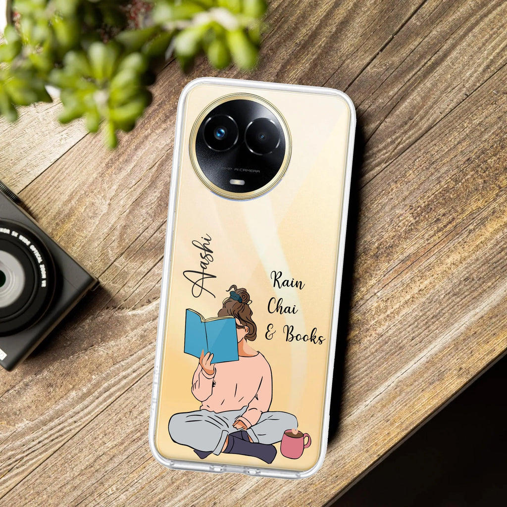 Girl with Book Customize Transparent Silicon Case For Realme 11 5G