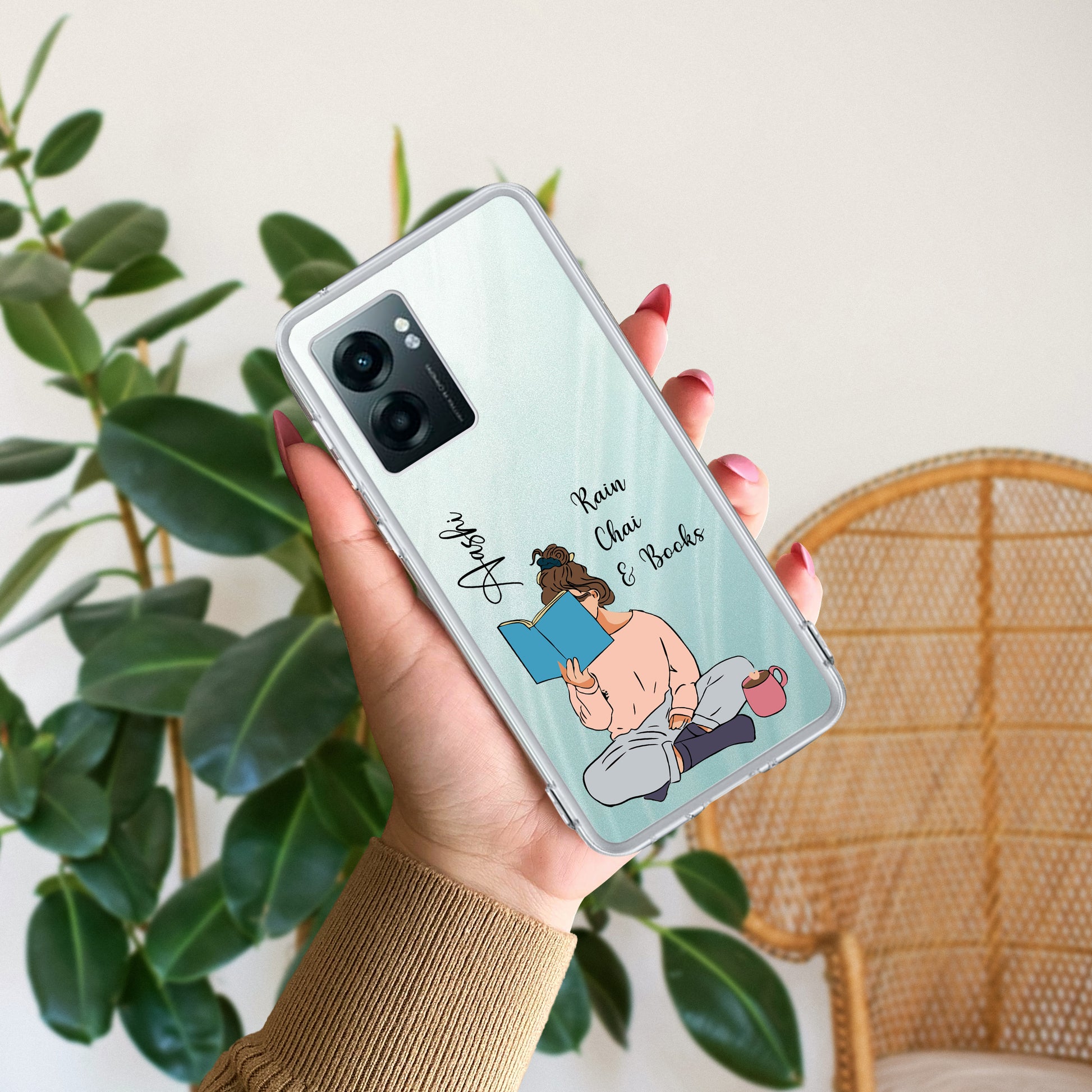 Girl with Book Customize Transparent Silicon Case For Realme/Narzo ShopOnCliQ