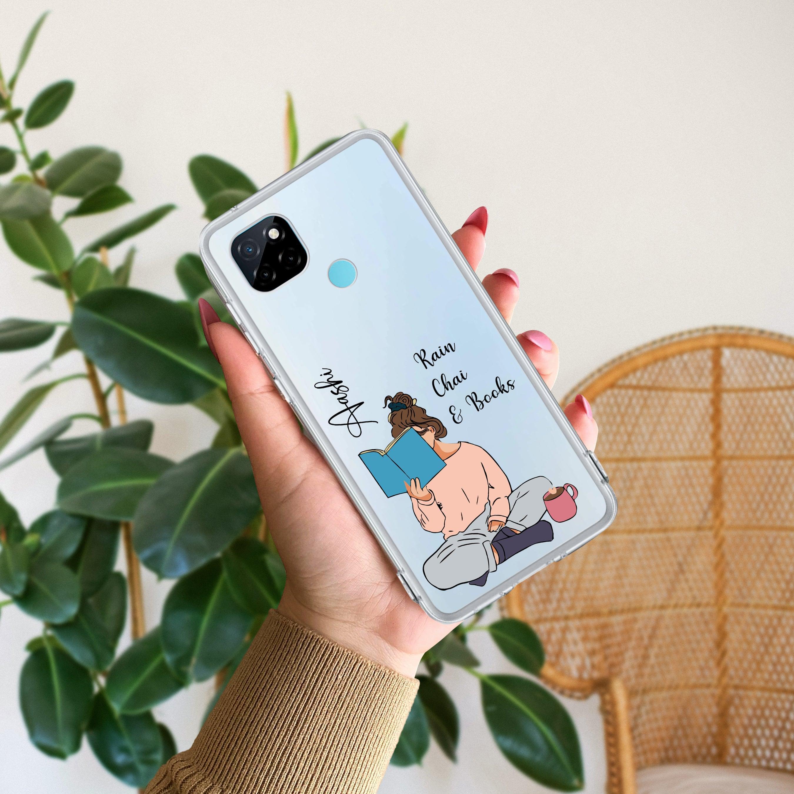 Girl with Book Customize Transparent Silicon Case For Realme 14 Pro Plus 5G