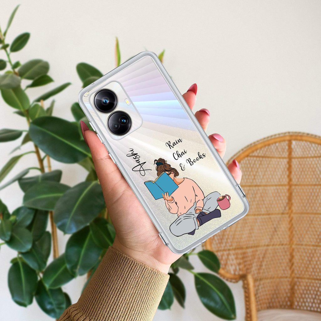 Girl with Book Customize Transparent Silicon Case For Realme GT Master Edition