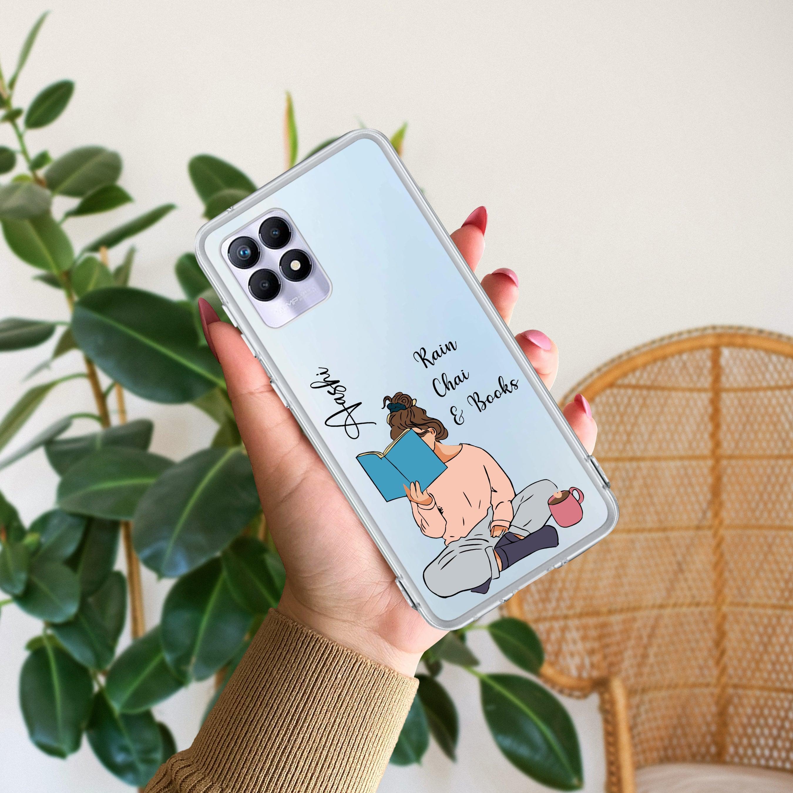 Girl with Book Customize Anti Yelllow Case For Realme 8i / Realme Narzo 50