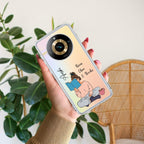 Girl with Book Customize Transparent Silicon Case For Realme C55
