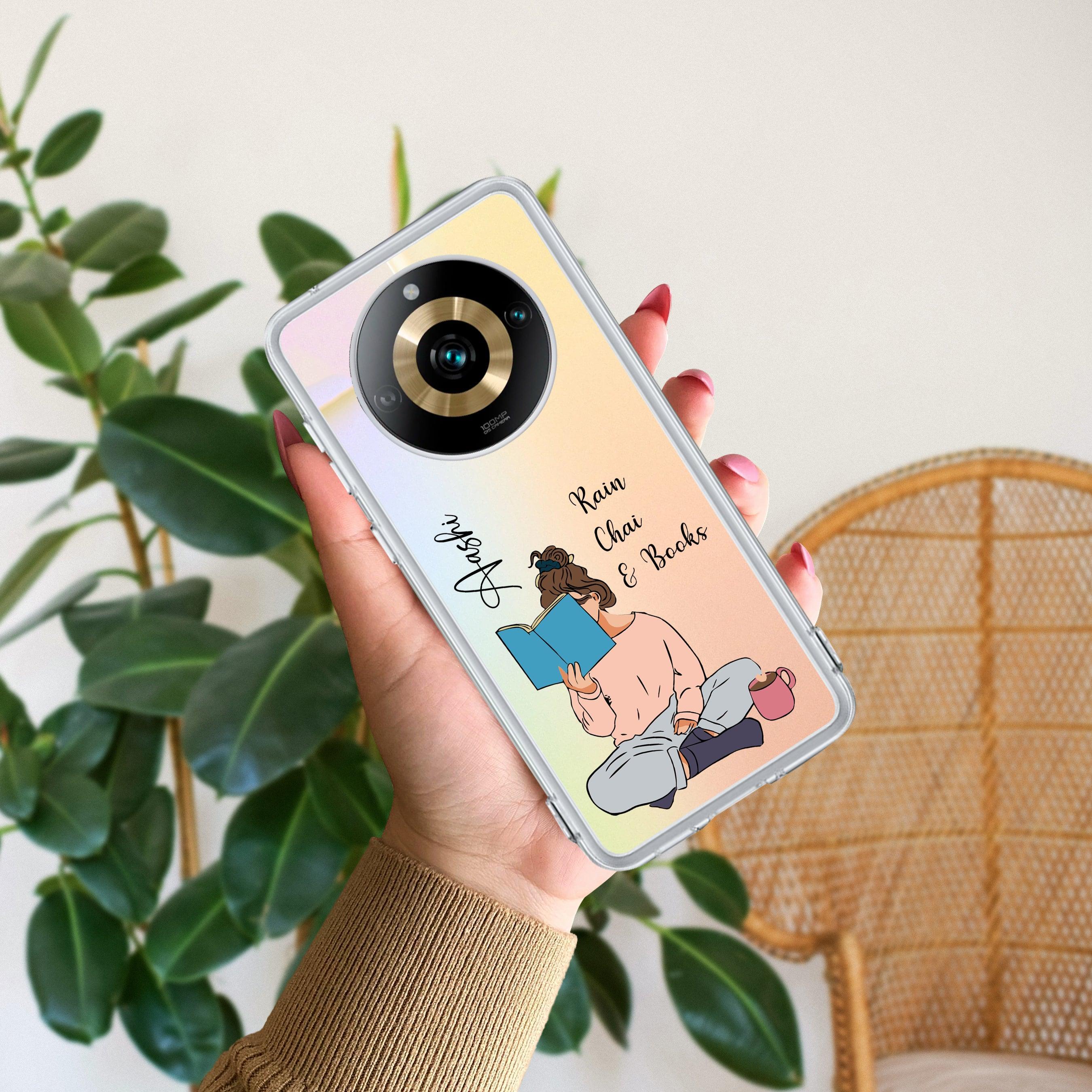Girl with Book Customize Transparent Silicon Case For Realme C55