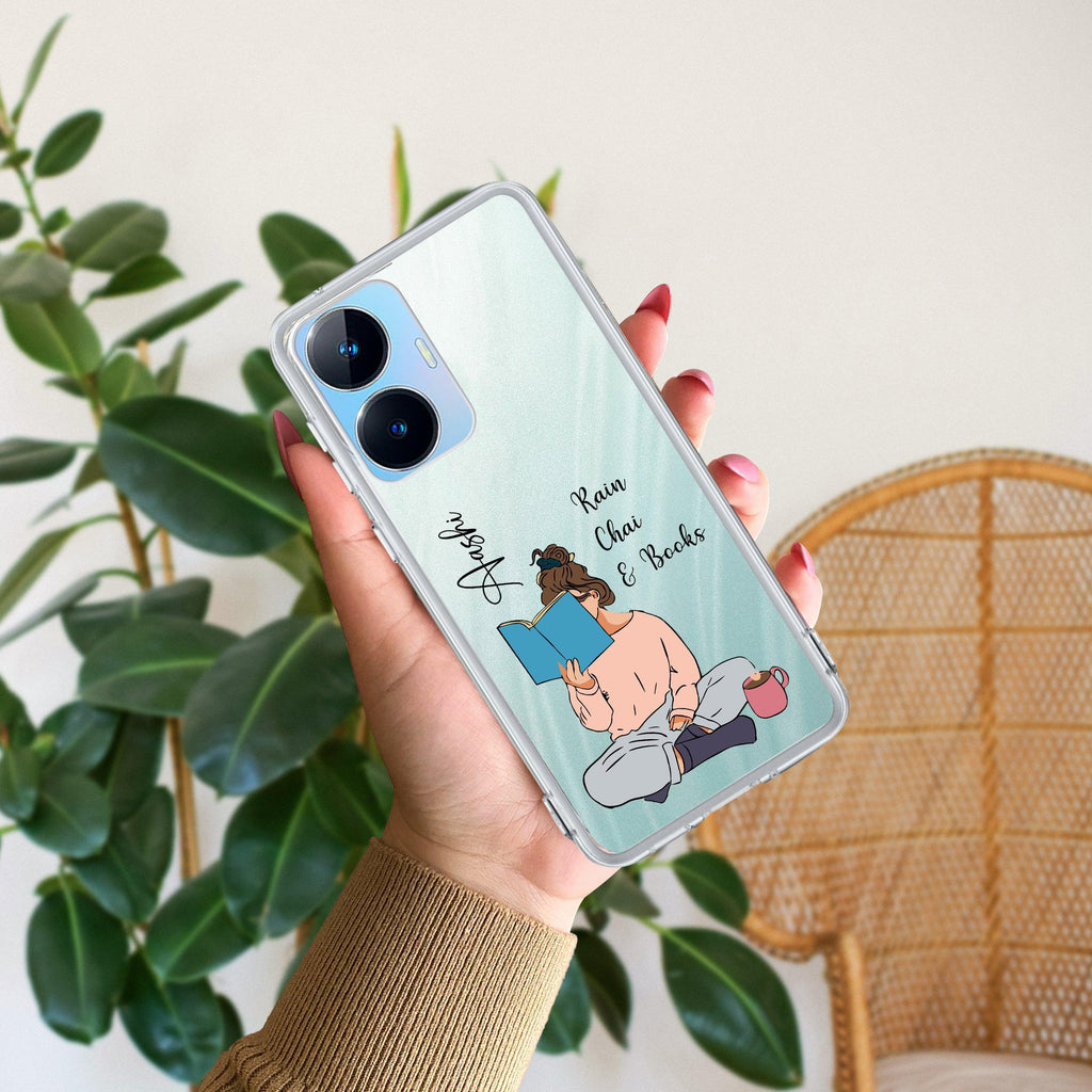 Girl with Book Customize Anti Yelllow Case For Realme C55