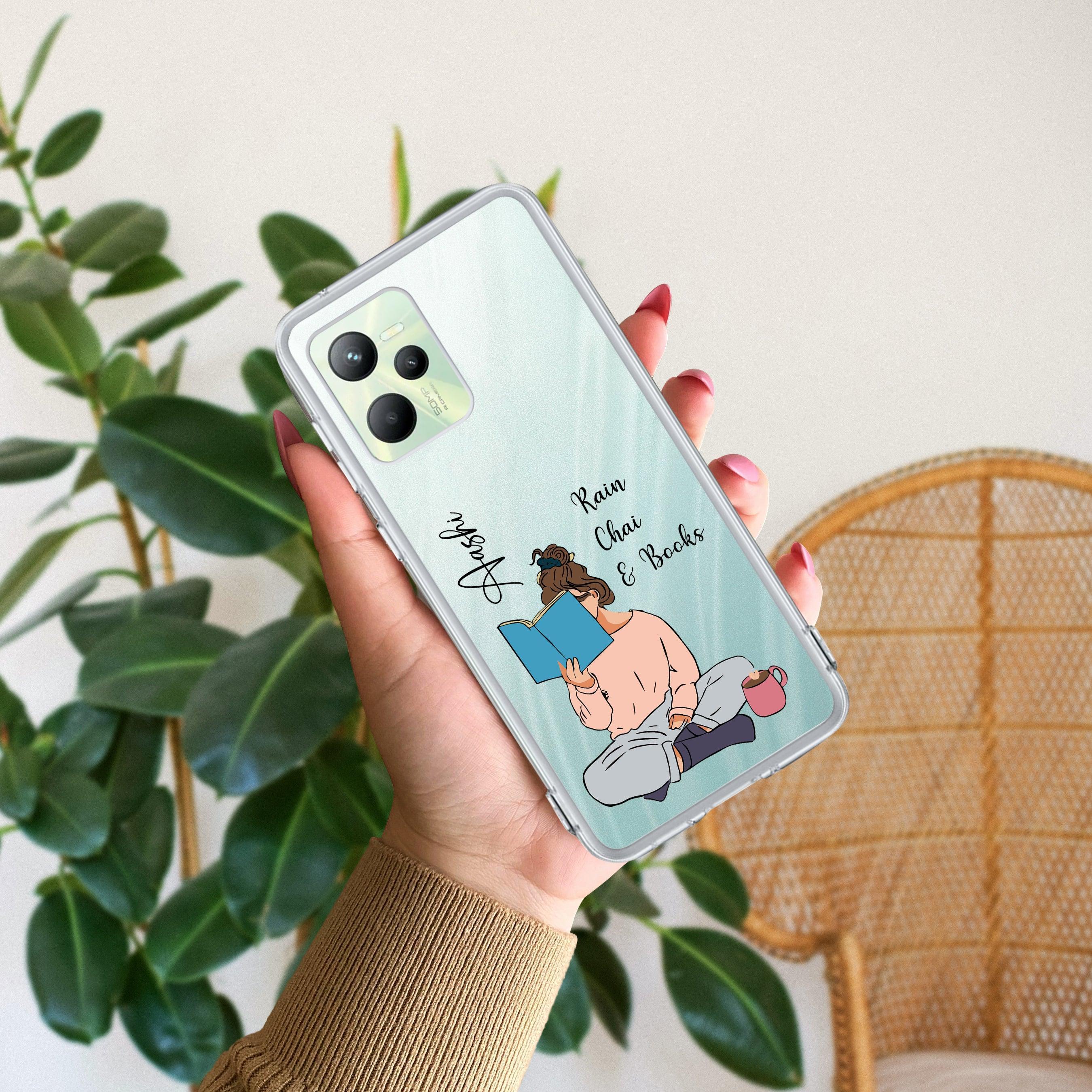 Girl with Book Customize Anti Yelllow Case For Realme C35 / Realme Narzo 50A Prime