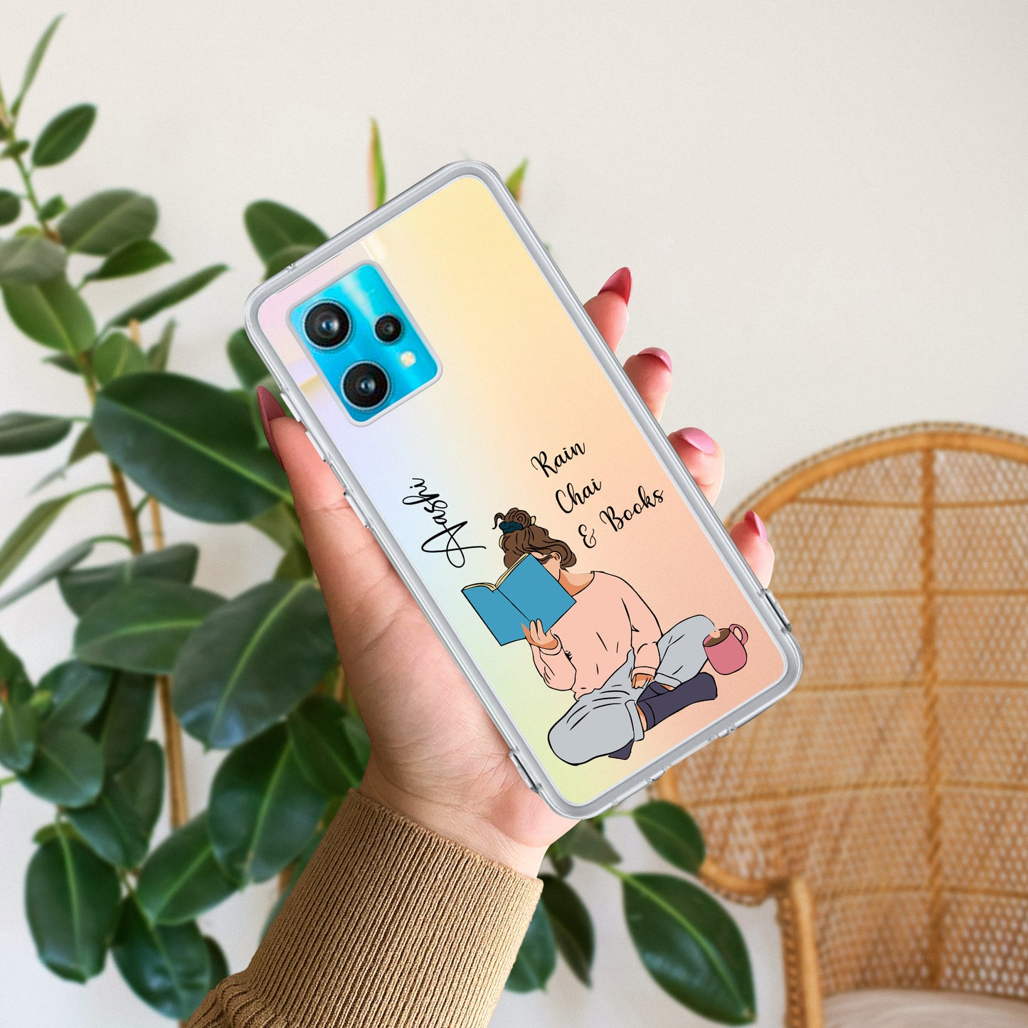 Girl with Book Customize Transparent Silicon Case For Realme/Narzo ShopOnCliQ