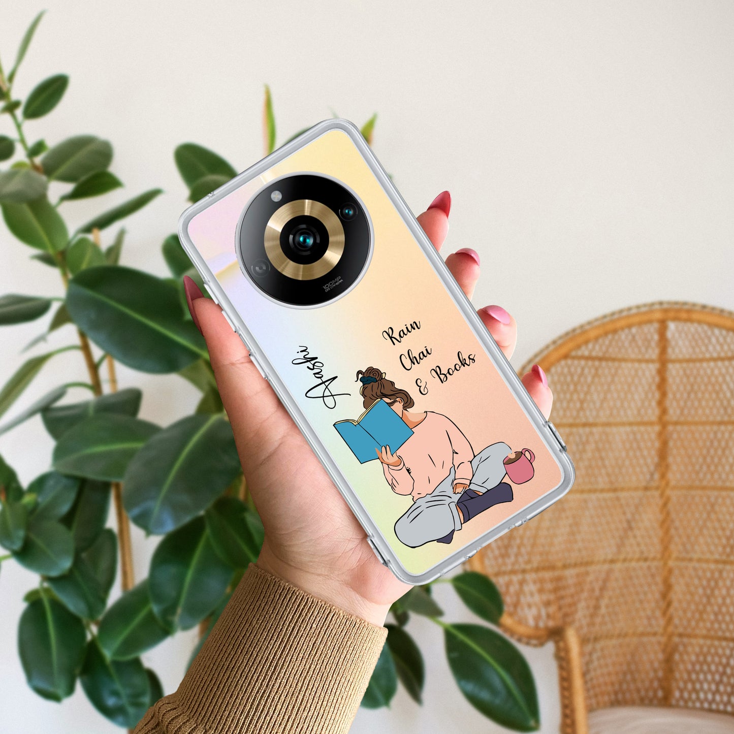 Girl with Book Customize Transparent Silicon Case For Realme/Narzo ShopOnCliQ