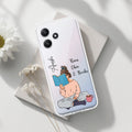 Girl with Book Customize Transparent Silicon Case For Redmi 12 5G