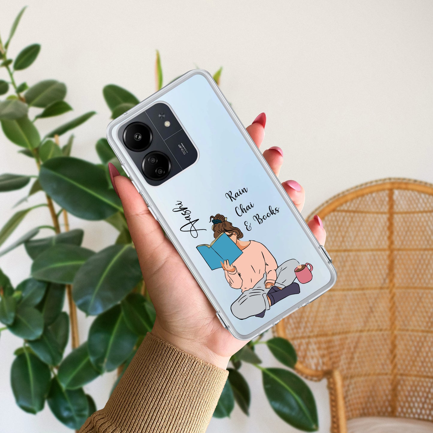 Girl with Book Customize Transparent Silicon Case For Redmi/Xiaomi ShopOnCliQ