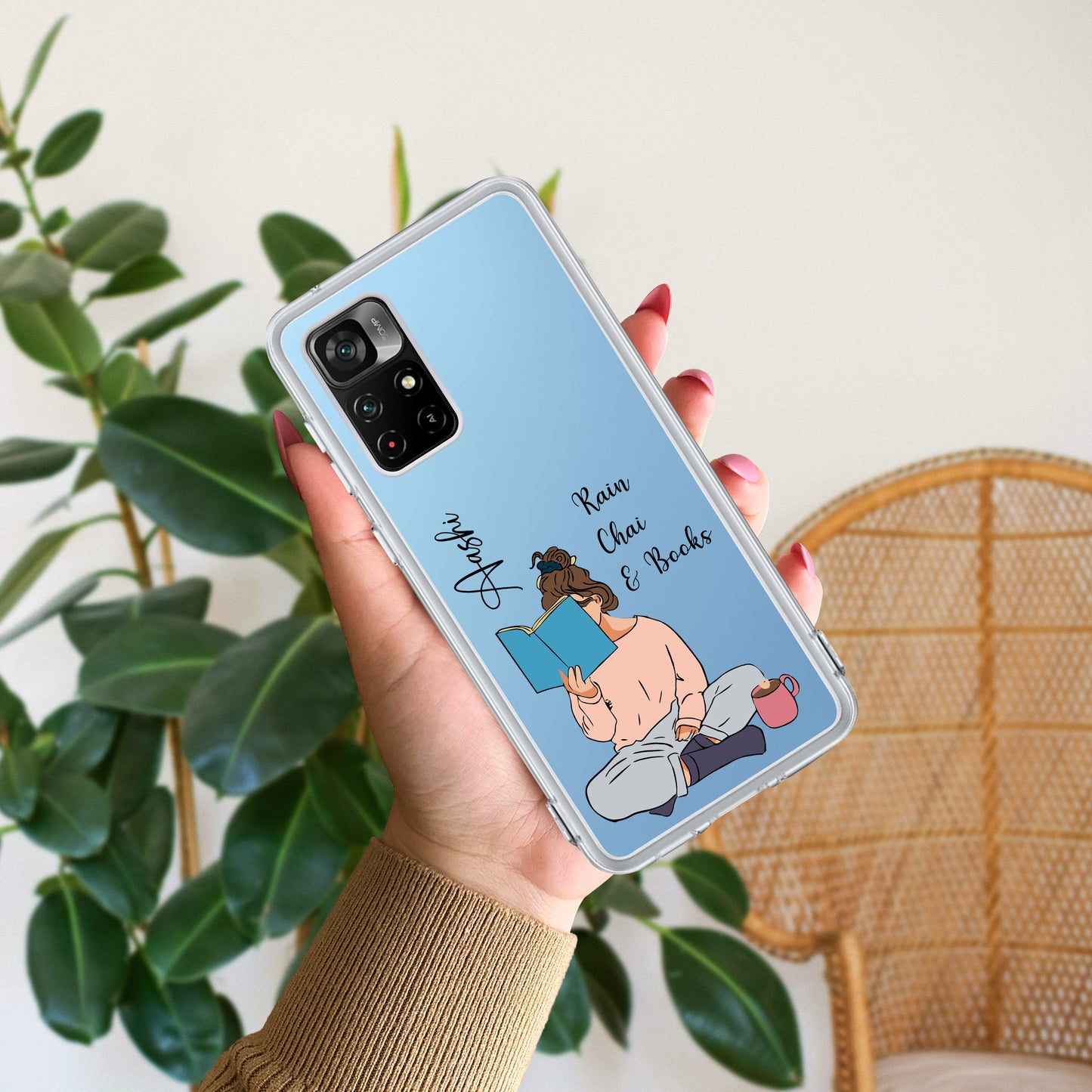 Girl with Book Customize Transparent Silicon Case For Redmi/Xiaomi ShopOnCliQ