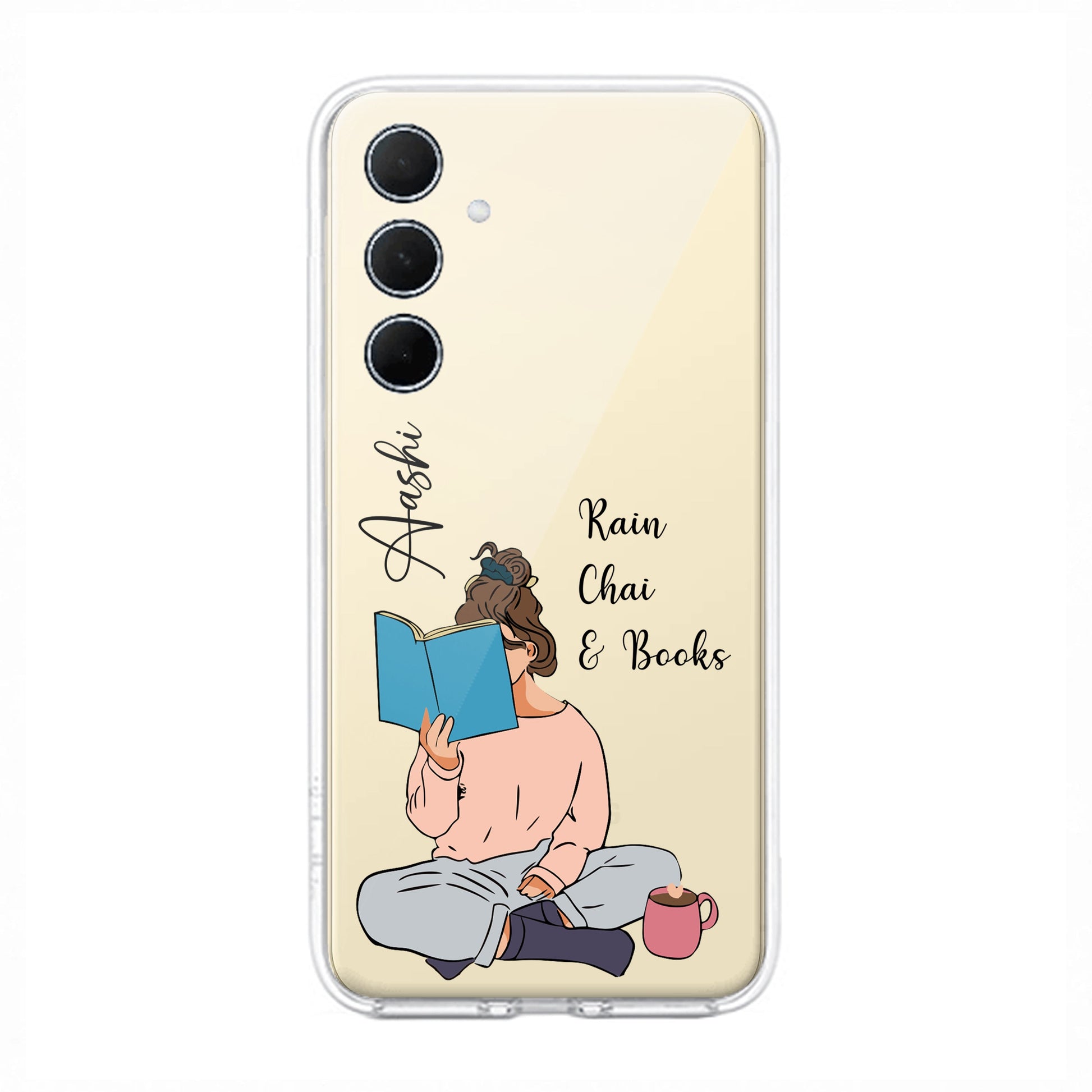 Girl with Book Customize Transparent Silicon Case For Samsung ShopOnCliQ