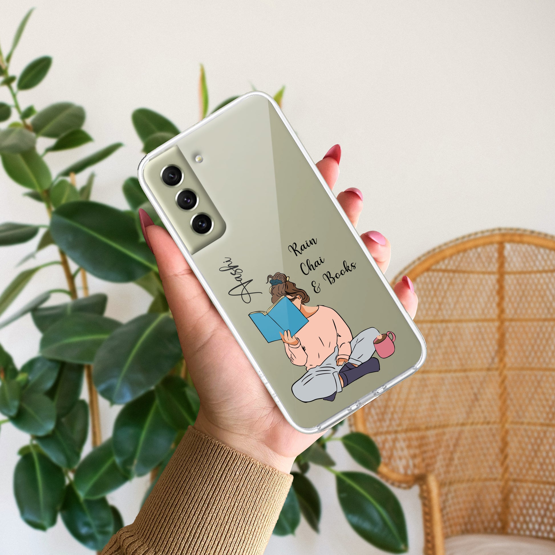 Girl with Book Customize Transparent Silicon Case For Samsung ShopOnCliQ