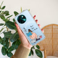 Girl with Book Customize Transparent Silicon Case For Vivo Y58 5G