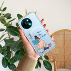 Girl with Book Customize Transparent Silicon Case For Vivo V29 5G