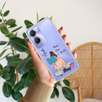 Girl with Book Customize Transparent Silicon Case For Vivo V30 Pro 5G