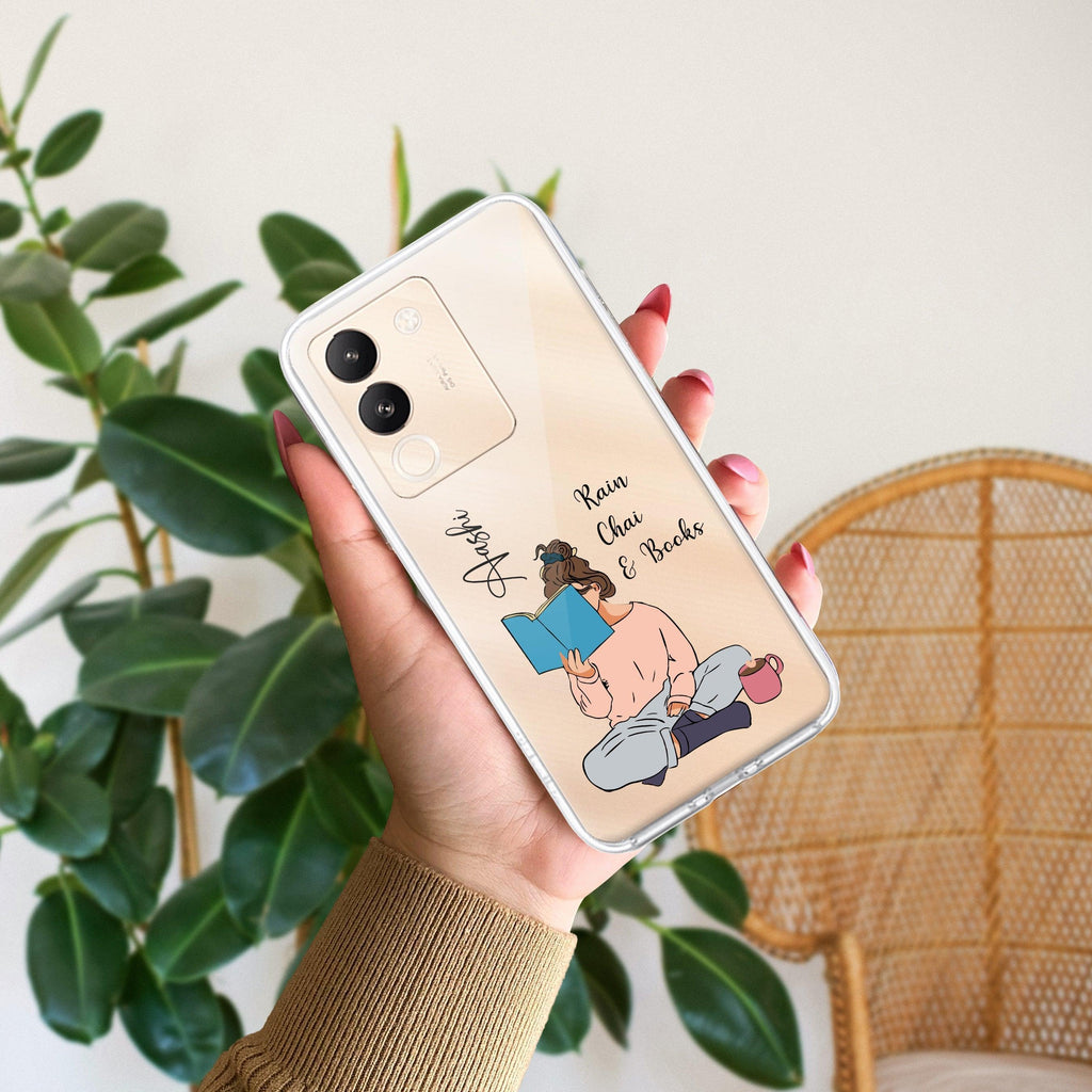 Girl with Book Customize Transparent Silicon Case For Vivo - ShopOnCliQ