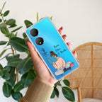 Girl with Book Customize Transparent Silicon Case For Vivo Y35