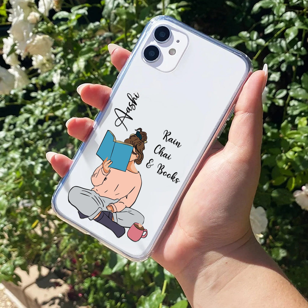 Girl with Book Customize Transparent Silicon Case For iPhone 13 Pro