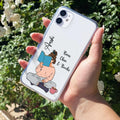 Girl with Book Customize Transparent Silicon Case For iPhone 12 Mini