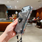 Glam Heart Rhinestone Phone Case