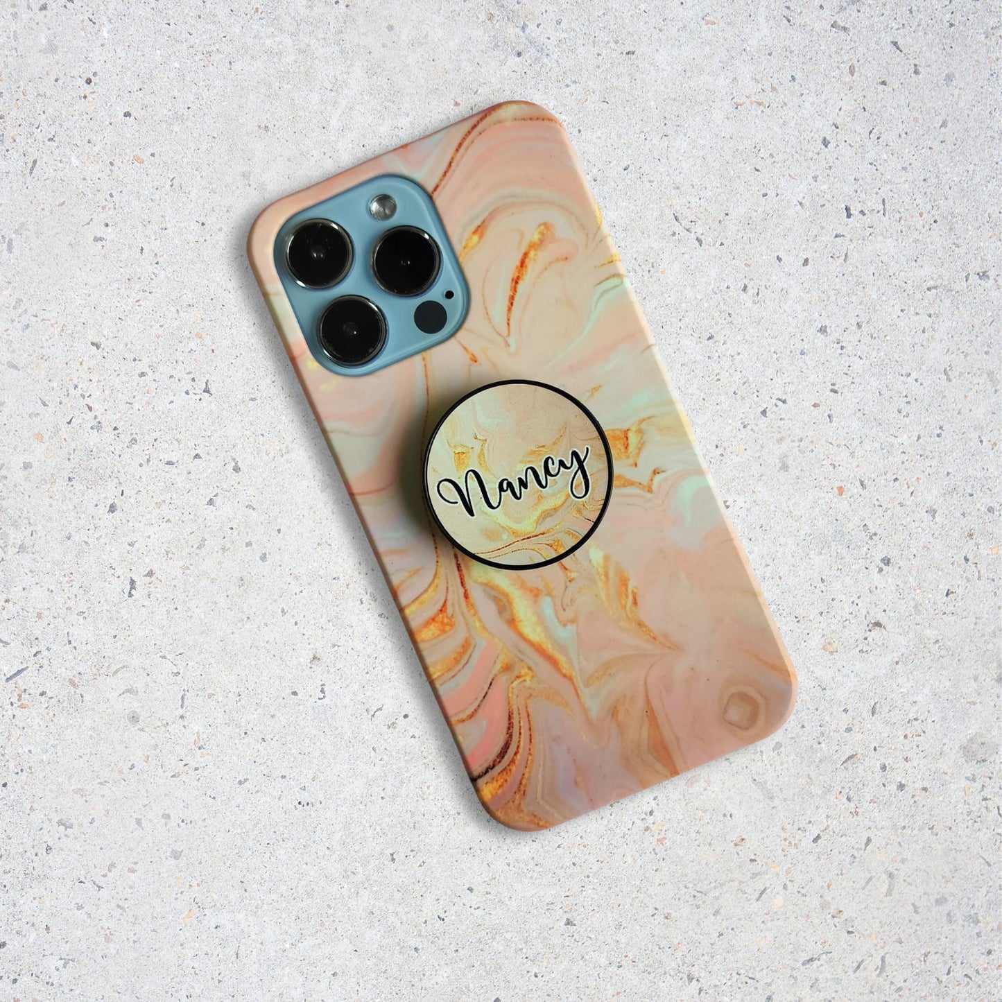 Personalised Marble Slim Phone Case Cover