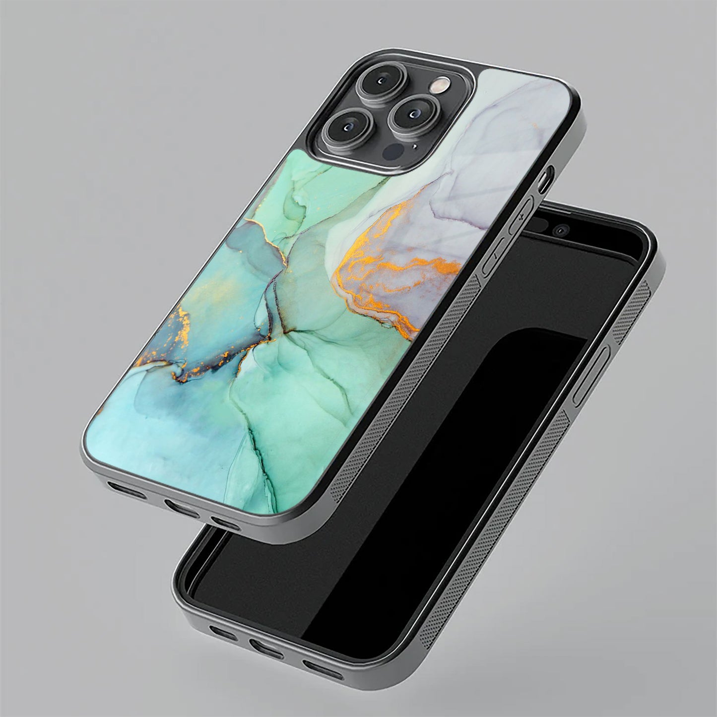 Marble Glass Finish Phone Case And Cover For Realme/Narzo