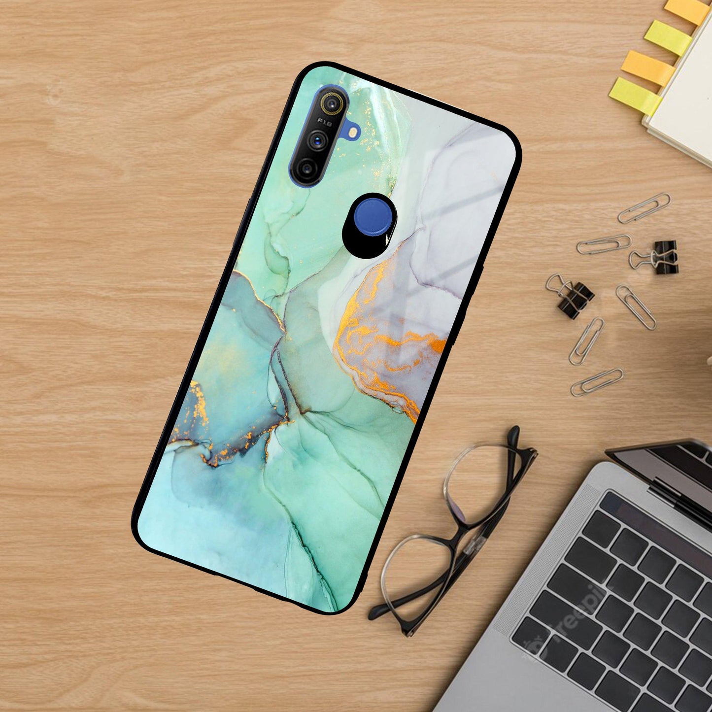 Marble Glass Finish Phone Case And Cover For Realme/Narzo