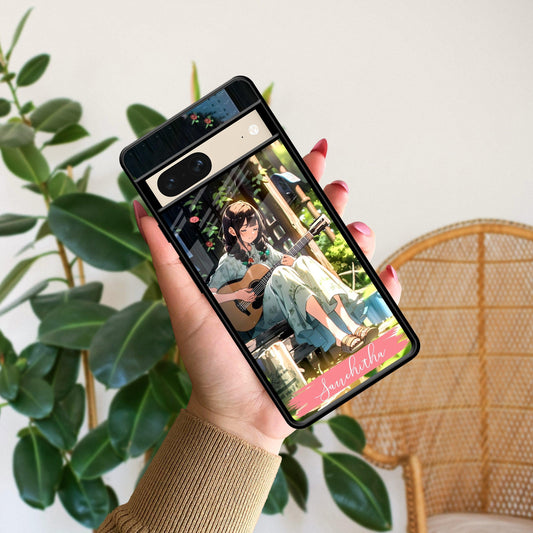 Guitar Girl Glossy Metal Case Cover For Google - ShopOnCliQ