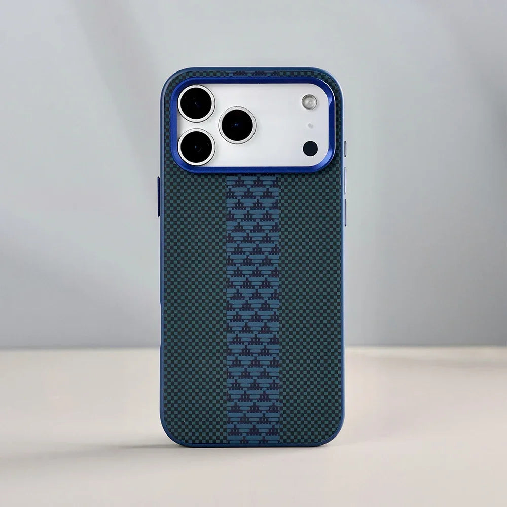 Luxury Leather Mobile Case for iPhone | Aramid Fiber Ultra Phone Cover - ShopOnCliQ