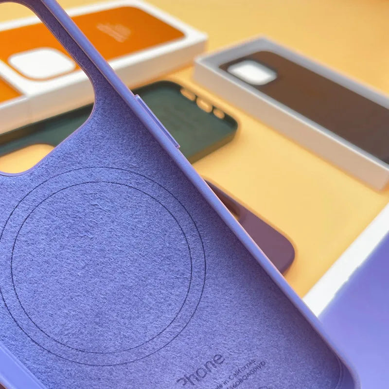 Original Magnetic PU Leather Shockproof Protective Phone Cover for iPhone